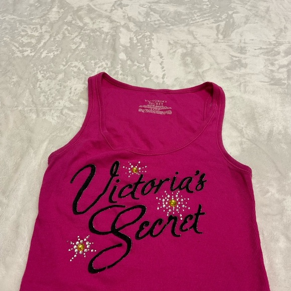 Rare Victoria's Secret Vintage Fuchsia Tank Top - Picture 5 of 7